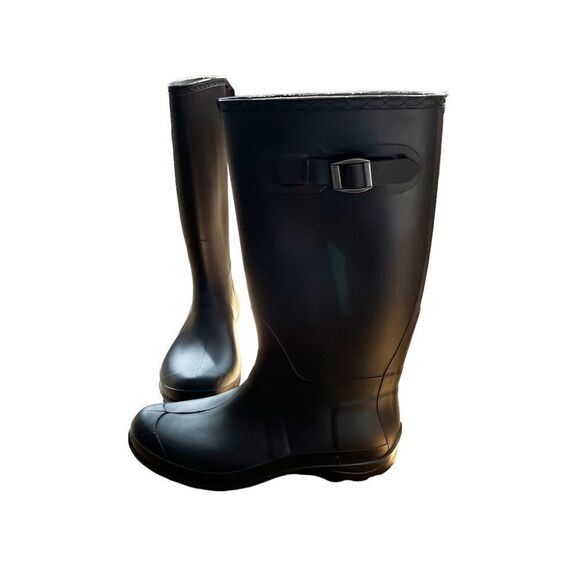 Kamik Olivia Black Tall Rubber Boots - Picture 3 of 12